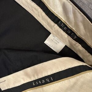 Theory Black Straight Pants